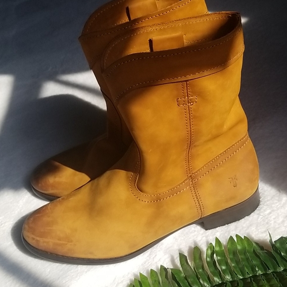 FRYE Leather Short Western Boots - Picture 6 of 16